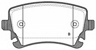 OPEN PARTS bpa089702 -  Комплект тормозных колодок, дисковый тормоз